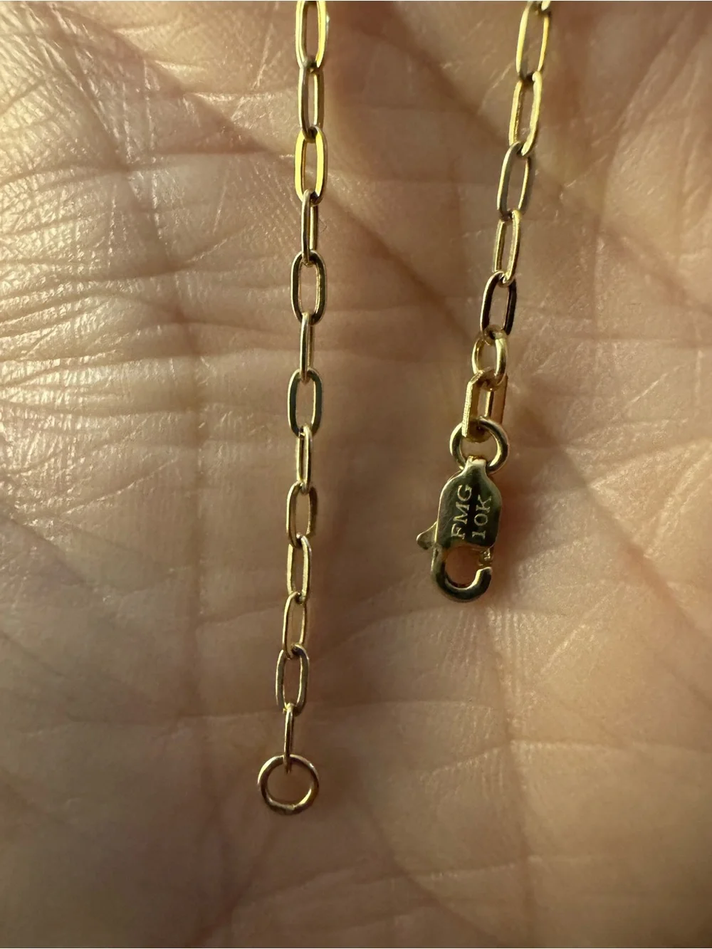 BRAND NEW 8” 2mm 10k SOLID YELLOW Gold Paperclip Chain Bracelet